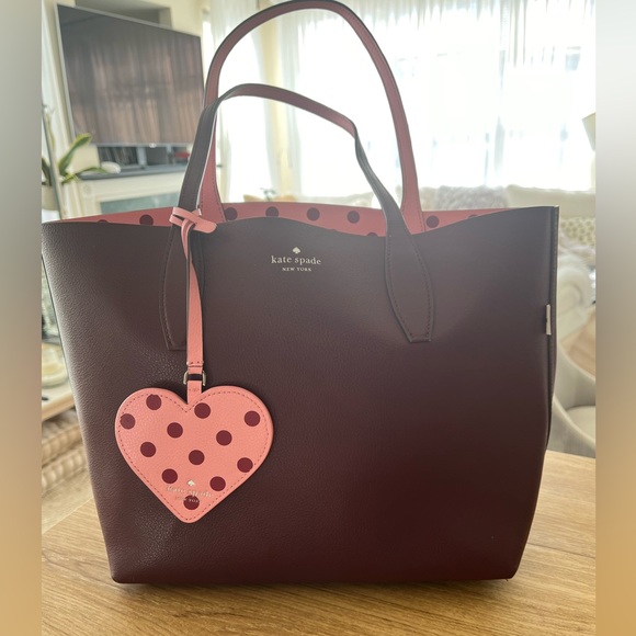 Kate spade reversible leather tote - Picture 2 of 7